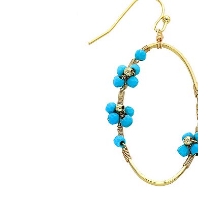 PANNEE BY PANACEA Beaded Oval Fishhook Earrings