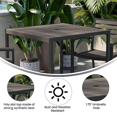 Flash Furniture Lark Indoor / Outdoor 35" Square Dining Table