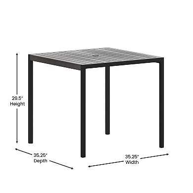 Flash Furniture Lark Indoor / Outdoor 35" Square Dining Table