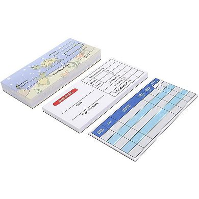 150 Sheets Pretend Checkbook for Kids with Deposit Slip and Check Register for Play School Supplies