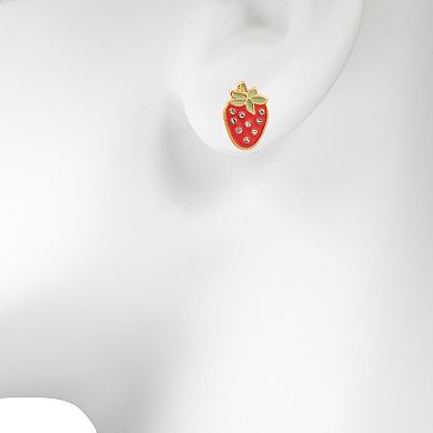 LC Lauren Conrad Strawberry Stud Earrings