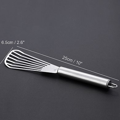 Stainless Steel Slotted Kitchen Spatula Barbecue Turner Shovel 4 Pcs