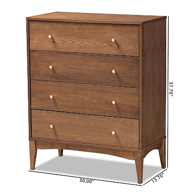 Baxton Studio Landis 4-Drawer Chest