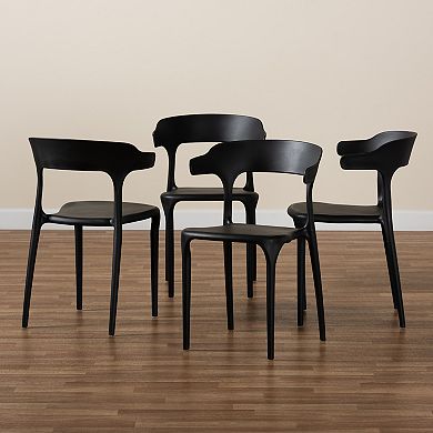 Baxton Studio Gould Dining Chair 4-piece Set