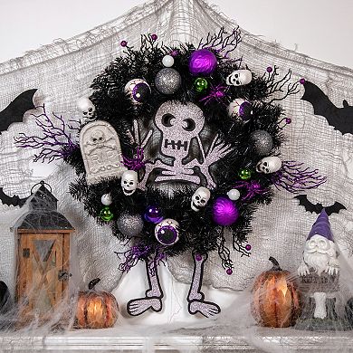 Northlight Spooky Skeleton Halloween Wreath