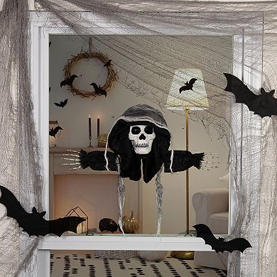 Northlight 10" Spooky Skeleton 3-D Halloween Window Decoration