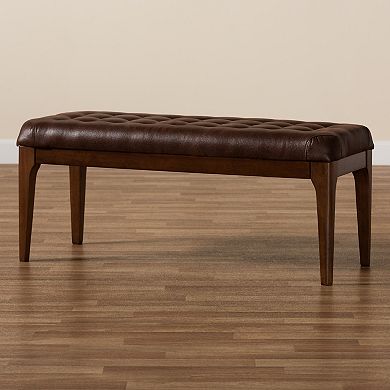 Baxton Studio Walsh Tufted Bench