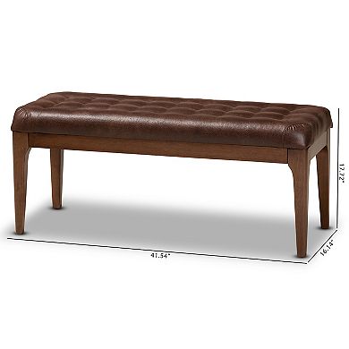 Baxton Studio Walsh Tufted Bench