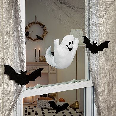 Northlight 10" Ghastly Ghost 3-D Halloween Window Decoration