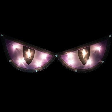 Northlight 20-in. Lighted Purple Eyes Halloween Window Silhouette Decoration