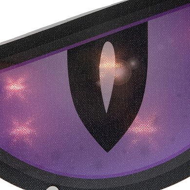 Northlight 42-in. Lighted Purple and Black Eyes Halloween Window Silhouette Decoration