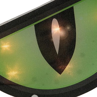 Northlight 20-in. Lighted Green Eyes Halloween Window Silhouette Decoration