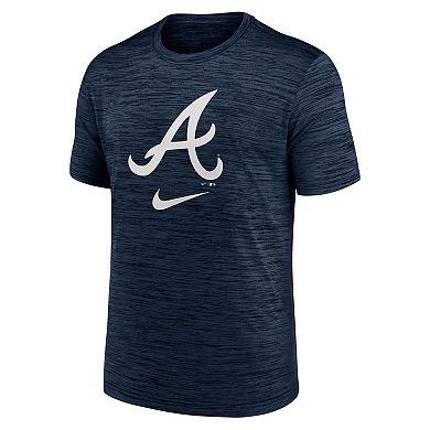 Men's Nike Navy Atlanta Braves Logo Velocity Performance T-Shirt