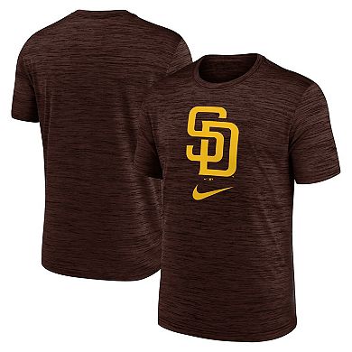 Men's Nike Brown San Diego Padres Logo Velocity Performance T-Shirt