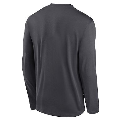 Men's Nike Anthracite San Francisco Giants Icon Legend Performance Long Sleeve T-Shirt