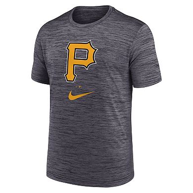 Men's Nike Black Pittsburgh Pirates Logo Velocity Performance T-Shirt