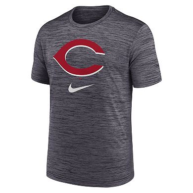 Men's Nike Black Cincinnati Reds Logo Velocity Performance T-Shirt