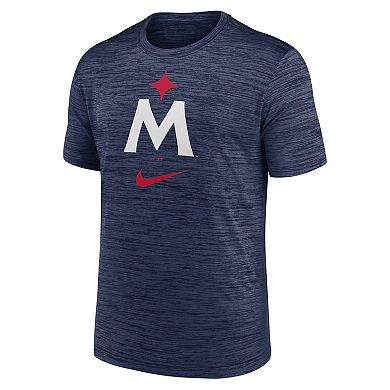 Men's Nike Navy Minnesota Twins 2023 Logo Velocity Performance T-Shirt