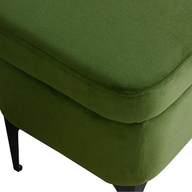 HomePop Large Modern Velvet Storage Bench