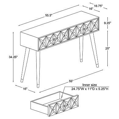 Linon Geo Console Table