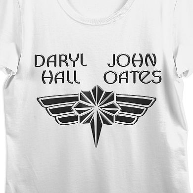 Juniors' Hall and Oates Logo Art Graphic Tee