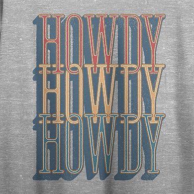 Juniors' Howdy Howdy Howdy Graphic Tee