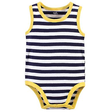 Touched by Nature Baby Boy Organic Cotton Bodysuits 5pk, Seagull