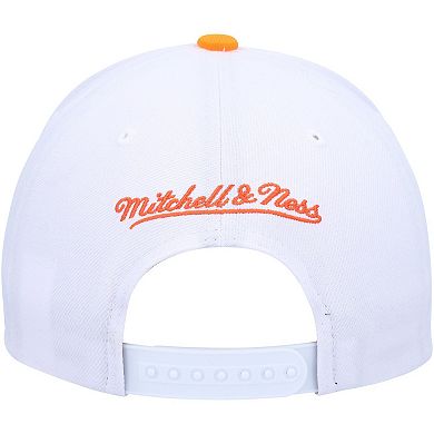 Men's Mitchell & Ness White/Orange Phoenix Suns Hardwood Classics Core 2-Tone 2.0 Pro Snapback Hat