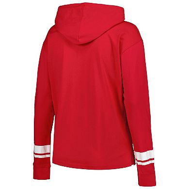 Women's Red Washington Capitals Colorblock Pullover Hoodie Jacket