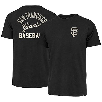 Men's '47  Black San Francisco Giants Turn Back Franklin T-Shirt