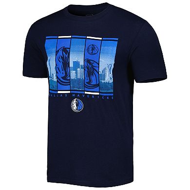 Men's Stadium Essentials Navy Dallas Mavericks City Skyline T-Shirt