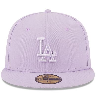 Men's New Era Lavender Los Angeles Dodgers 2023 Spring Color Basic 59FIFTY Fitted Hat