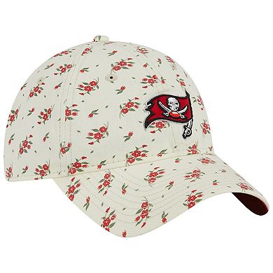 Men's New Era  Cream Tampa Bay Buccaneers Bloom 9TWENTY Adjustable Hat