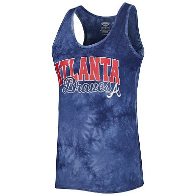 Women's Concepts Sport Navy Atlanta Braves Billboard Racerback Tank Top & Shorts Sleep Set