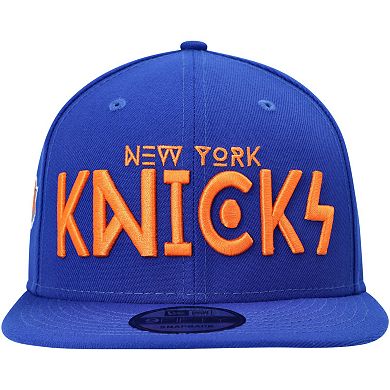 Men's New Era Blue New York Knicks Rocker 9FIFTY Snapback Hat