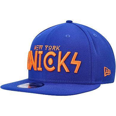 Men's New Era Blue New York Knicks Rocker 9FIFTY Snapback Hat