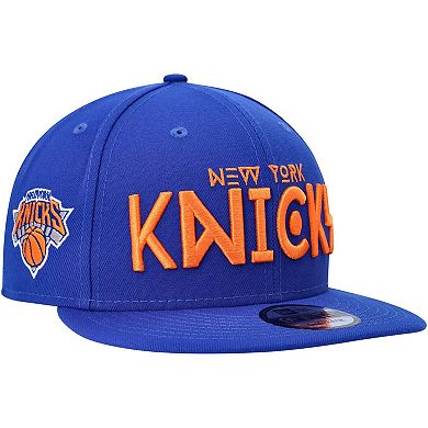 Men's New Era Blue New York Knicks Rocker 9FIFTY Snapback Hat