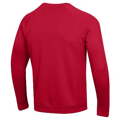 Men's Under Armour Red Maryland Terrapins Script All Day Pullover Sweatshirt