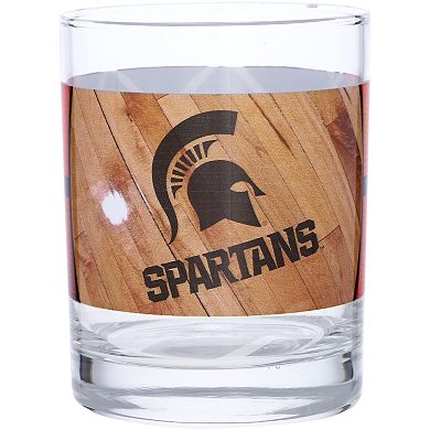 Michigan State Spartans 14oz. Basketball Glass