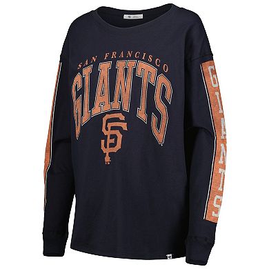Women's '47 Black San Francisco Giants Statement Long Sleeve T-Shirt