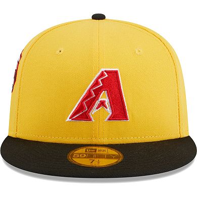 Men's New Era Yellow/Black Arizona Diamondbacks Grilled 59FIFTY Fitted Hat