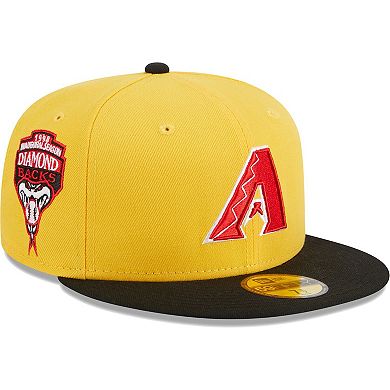 Men's New Era Yellow/Black Arizona Diamondbacks Grilled 59FIFTY Fitted Hat