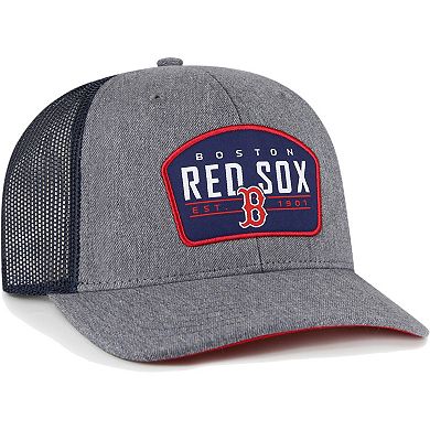 Men's '47 Charcoal Boston Red Sox Slate Trucker Snapback Hat
