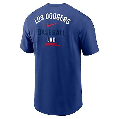 Men's Nike  Royal Los Angeles Dodgers City Connect 2-Hit T-Shirt