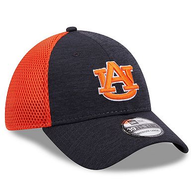 Men's New Era Navy Auburn Tigers Shadowed Neo 39THIRTY Flex Hat