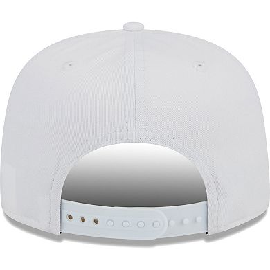 Men's New Era White Los Angeles Rams Tee Golfer 9FIFTY Snapback Hat