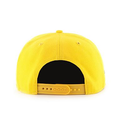 Men's '47  Gold Los Angeles Lakers Sure Shot Captain Snapback Hat