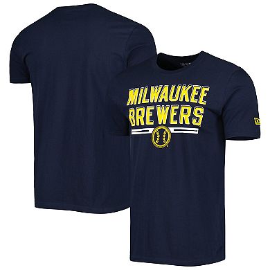 Men's New Era Navy Milwaukee Brewers Batting Practice T-Shirt
