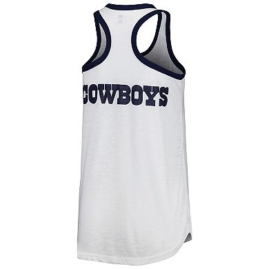 Women's G-III 4Her by Carl Banks White Dallas Cowboys Tater Tank Top