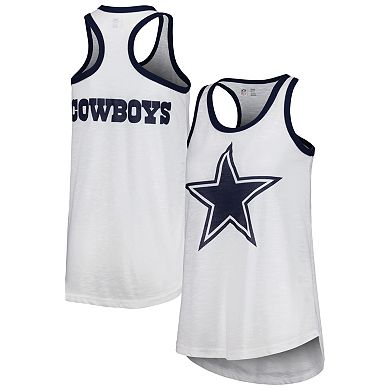 Women's G-III 4Her by Carl Banks White Dallas Cowboys Tater Tank Top